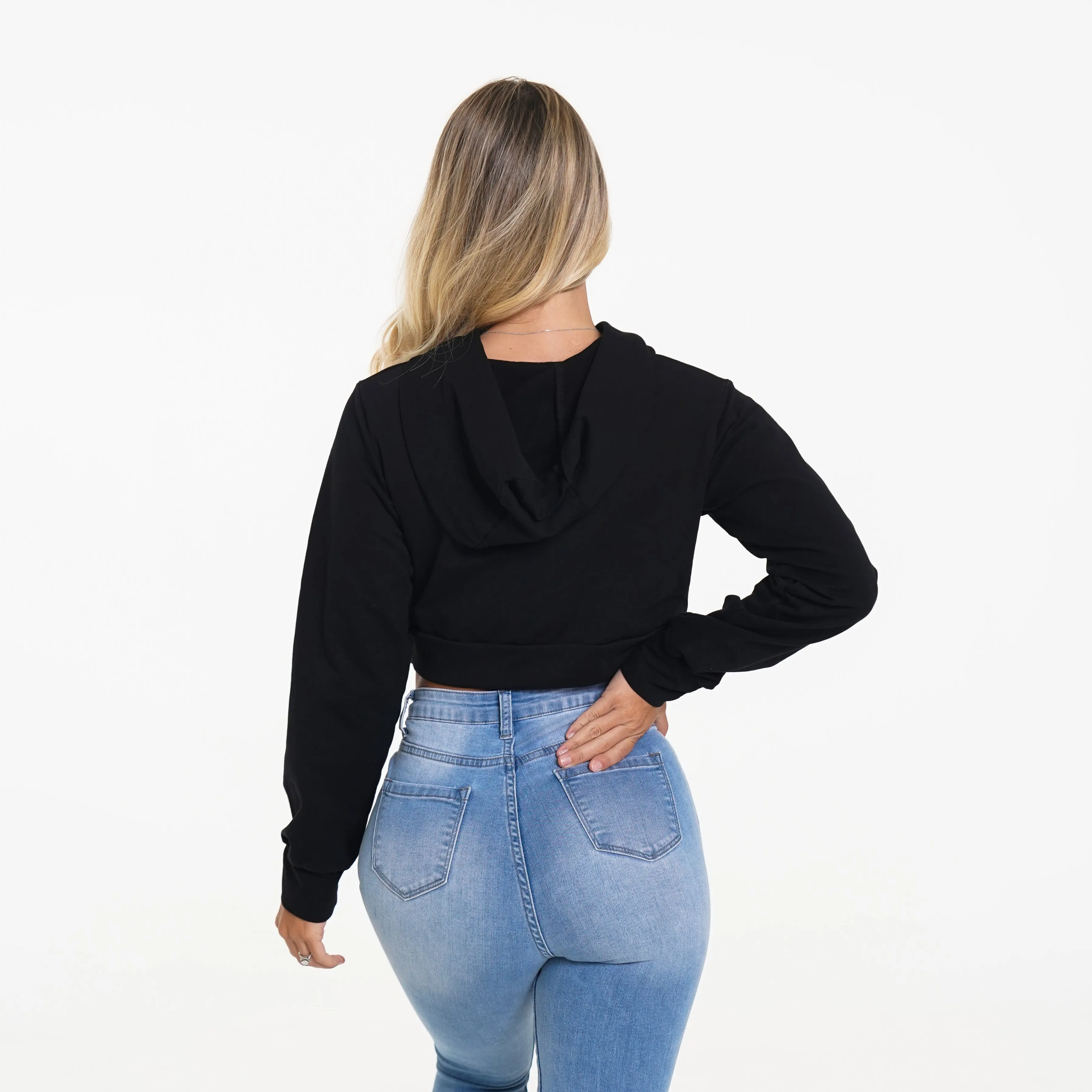 Black Kick Back Hoodie
