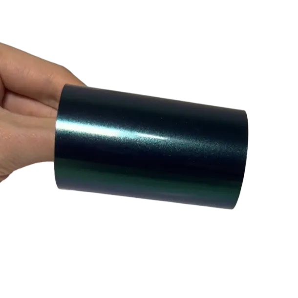 Gloss Metallic Glitter Aurora Green Vinyl Wrap