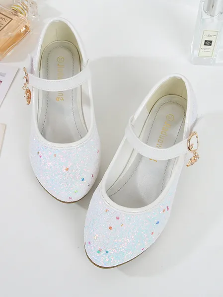 White Glitter Unicorn Shoes by Liv and Mia